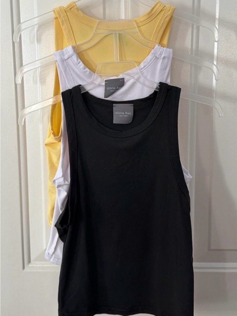 Olivia Rae Sleeveless Tank - Black, White & Yellow
